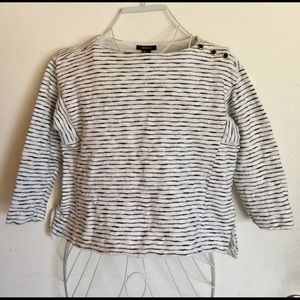 Cute Forever 21 striped black and white top.